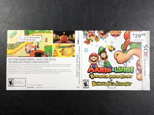 Mario & Luigi Bowser’s Inside Story Vitrina Solo Inserto - SIN JUEGO - Imagen 1 de 4