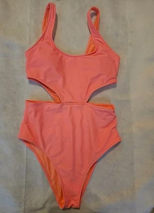 Aerie Coral One-Piece Swimsuit Women’s Size M - Picture 1 of 6