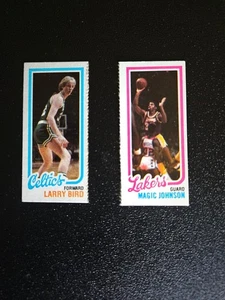 Larry Bird - Magic Johnson Rookie Cards H.O.F. - MVP's Seperate Panels. - Picture 1 of 2