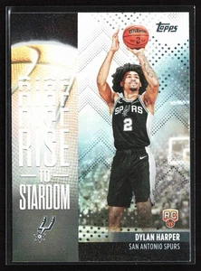 2025-26 Topps Flagship Rise to Stardom Holo Dylan Harper RC San Antonio Spurs - Picture 1 of 2