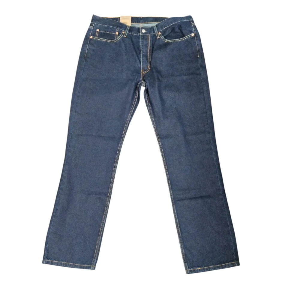 Levi's 514 Regular Fit Zip Fly Straight Leg Denim Jeans 36X32 Men's Dark Blue
