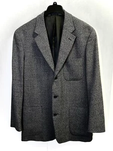 Alfani Athletic Fit Sports Coat 42L Knit Woven Patch Pocket 2-Btn Blazer Jacket - Picture 1 of 12