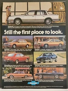 1982 Chevrolet Camaro Monte Carlo Impala Chevette Citation Print Ad - Picture 1 of 1