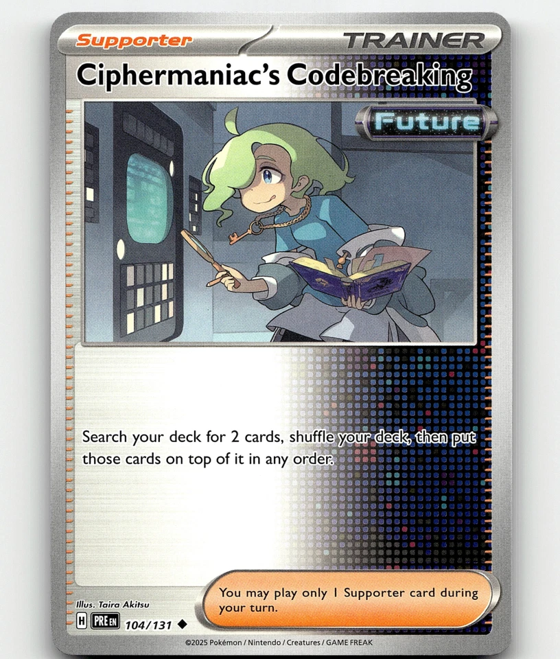 Ciphermaniac's Codebreaking Pokemon • Uncommon • 104/131 Prismatic Evolutions - Image 1 of 1