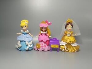 Disney Princess Aurora Cinderella Rapunzel Little Kingdom Snap-In Magiclip Doll