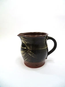 Vintage Small Studio Pottery Brown Decorated Jug 5.5” Tall Makers Mark - Picture 1 of 12
