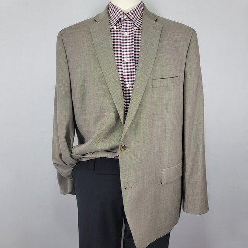 Blazer cappotto sportivo uomo Michael Kors due bottoni lana marrone elasticizzato 48L