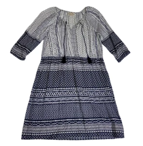TANZARA Shift Dress Rayon Pullover leicht und fließend Größe med Tribal Print - Bild 1 von 10