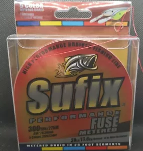Sufix Fusibile Treccia Misurata 30lb 300yd Lenza da Pesca - Foto 1 di 3