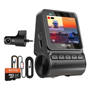 Rexing V1P Flex X4 Dual Dash Cam Front Rear Recording 4K 1080p 5GHz Black (NEW) - Picture 1 of 7