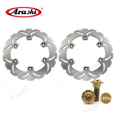 Rotor de disco de freno delantero + pernos para Honda CBR600F 1987-1994 CBX750F 1983-1988 Foto 1 de 4