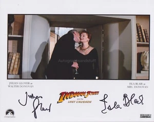 Isla Blair & Julian Glover HAND signed 8x10 Foto, Autogramm, Indiana Jones - Bild 1 von 1