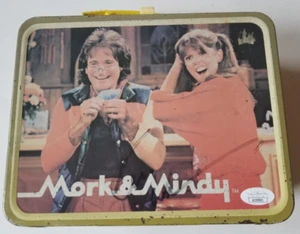 Robin Williams REAL SIGNED Original Tin Mork & Mindy Lunch Box JSA Autographed - Picture 1 of 10