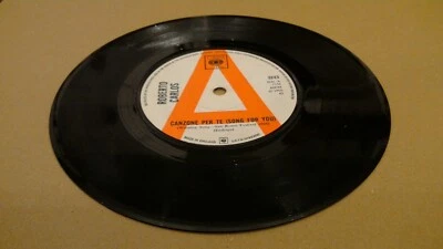 Roberto Carlos ‎- Canzone Per Te - UK 1968 CBS 3243 Vinyl 7" Promo Single - Image 1 of 3