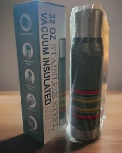 32oz Stainless Steel Vacuum Insulated Hot/Cold Bottle With Lid/Cup Coffee Water - Picture 1 of 6