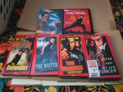 VHS/DVD Lot (6) Jet Li Movies Warriors Defender Master Enforcer Romeo Meltdown - Image 1 of 4