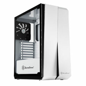 SilverStone RL07W-G ATX Computer Case with Full Tempered-Glass Side Panel 