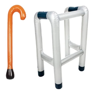 Bastón inflable Zimmer inflable 2 piezas Novedad Vestir Accesorio de utilería EE. UU. - Imagen 1 de 5