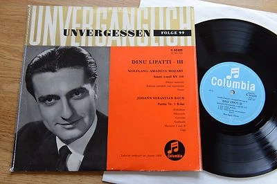 DINU LIPATTI III Mozart Bach 10'' EP Columbia C60600 - Bild 1 von 4