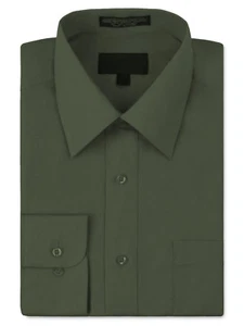 Men's Long Sleeve Classic Fit Premium Button Down Premium Dress Shirt - Picture 1 of 138