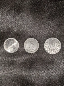 1962 Austria 2 Groschen 1957 Austria 5 Groschen and 1957 Austria 10 Groschen - Picture 1 of 2