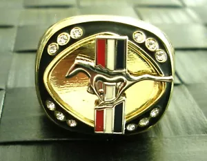 Ford Mustang 14 Karat Gold gefüllter Siegelring - Bild 1 von 2