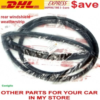 COROLLA KE70 KE75 TE72 REAR WINDSHIELD WEATHERSTRIP SEAL COUPE SEDAN  79 - 87 - Image 1 of 3