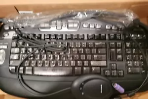 MICROSOFT 1011 Wireless Desktop Elite KEYBOARD & Optical Receiver OEM Untested - Picture 1 of 7