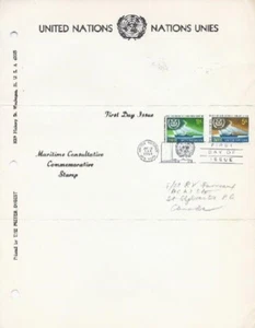 UN #123/124 MARITIME CONSULTATIVE - Meter Digest - Bild 1 von 1