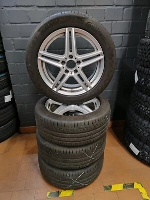 4x Sommerkompletträder MB C-Klasse (W205) auf 17 Zoll Rial Alufelgen - Bild 1 von 4