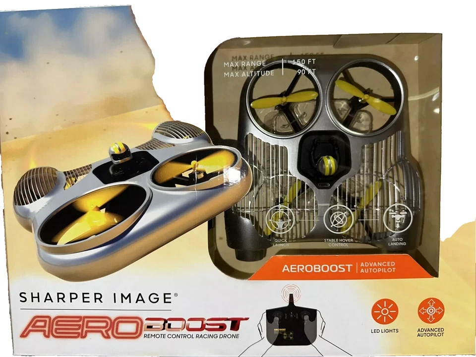 Sharper Image Toy RC Aeroboost Racing Drone 14A - Image 1 of 1
