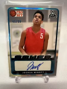 2022 Leaf Pro Set Power Joshua Minott RC Auto /99 #BA-JM1 Minnesota Timberwolves - Picture 1 of 2