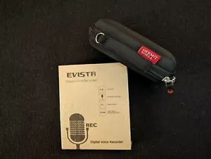EVISTR 16GB DIGITAL Voice Activated Recorder +Free Gift:Hermitshell Storage Case - Picture 1 of 3
