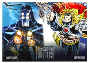 2022 Fleer Ultra Avengers Greatest Battles #EB-12 Celestiales vs Vengadores Inserto - Imagen 1 de 1
