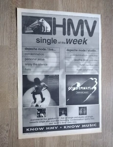 Depeche Mode - Condemnation - Personal Jesus 1993 MUSIC ADVERT POSTER 15 x 11 - Picture 1 of 4
