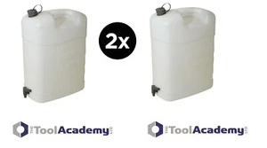 2 X Fluid Container Large  35 Litre * With Tap Polyethylene Water - Picture 1 of 5