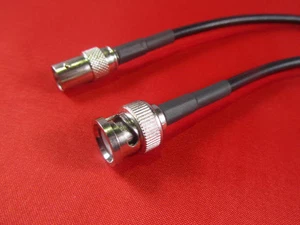 Cable de extensión coaxial de antena 3' RFC-195 BNC macho a BNC hembra. - Imagen 1 de 2