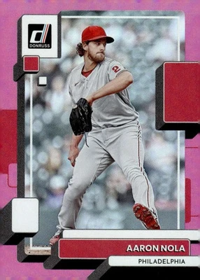 AARON NOLA 2022 Donruss Holo Pink #189 MLB Phillies  ID:142606 - Image 1 of 2