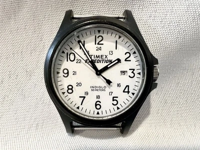 Timex Mens "Expedition Acadia" Black Watch Indiglo Date TW4B08200 Tested No Band - Image 1 of 4