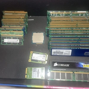 Lot de modules de mémoire, RAM, divers modules de mémoire et processeur i7 3770 - Photo 1/14