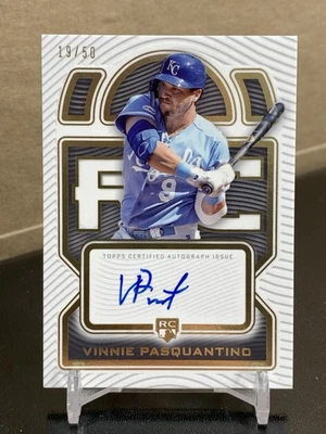 2023 Topps Definitive Vinnie Pasquantino Definitive Rookie Auto /50 KC Royals - Image 1 of 2