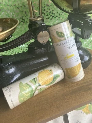 Laura Ashley 2 Rolls  Summer Fruit Lemon Wallpaper Border  **Free Shipping** - Image 1 of 4