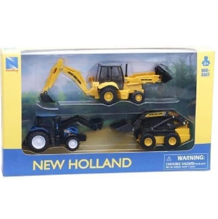 New Ray New Holland Trattore con Veicoli Scala 1:55 - Immagine 1 di 1