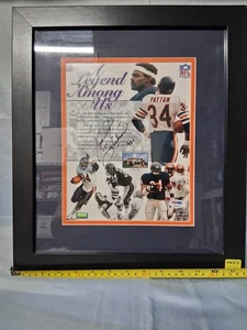 Walter Payton A Legend Among Us signed Photo PSA/DNA Cert Authentic Autograph - Bild 1 von 3