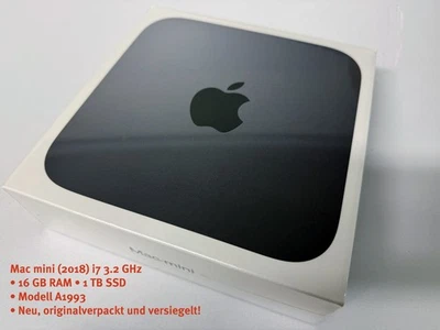 Mac mini (2018) i7 3.2 GHz • 16 GB RAM • 1 TB SSD • Neu & OVP • Modell A1993 - Bild 1 von 4