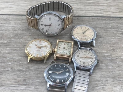 Vintage Timex Auto Self Wind Sportsman Leon Piradet Westclox Cort Watch Lot - Image 1 of 4
