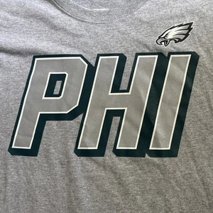 Men’s NFL Philadelphia “PHI” Eagles Heather Gray T-Shirt Size 2XL - Picture 1 of 4