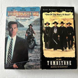 Val Kilmer Tombstone & Thunderheart VHS Lot! Kurt Russell Bill Paxton 2VHS - Picture 1 of 6