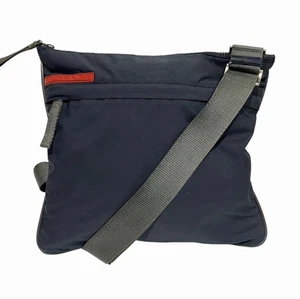 Bolso de hombro Prada de nailon gris marino bolso de diseñador deportivo - Imagen 1 de 24