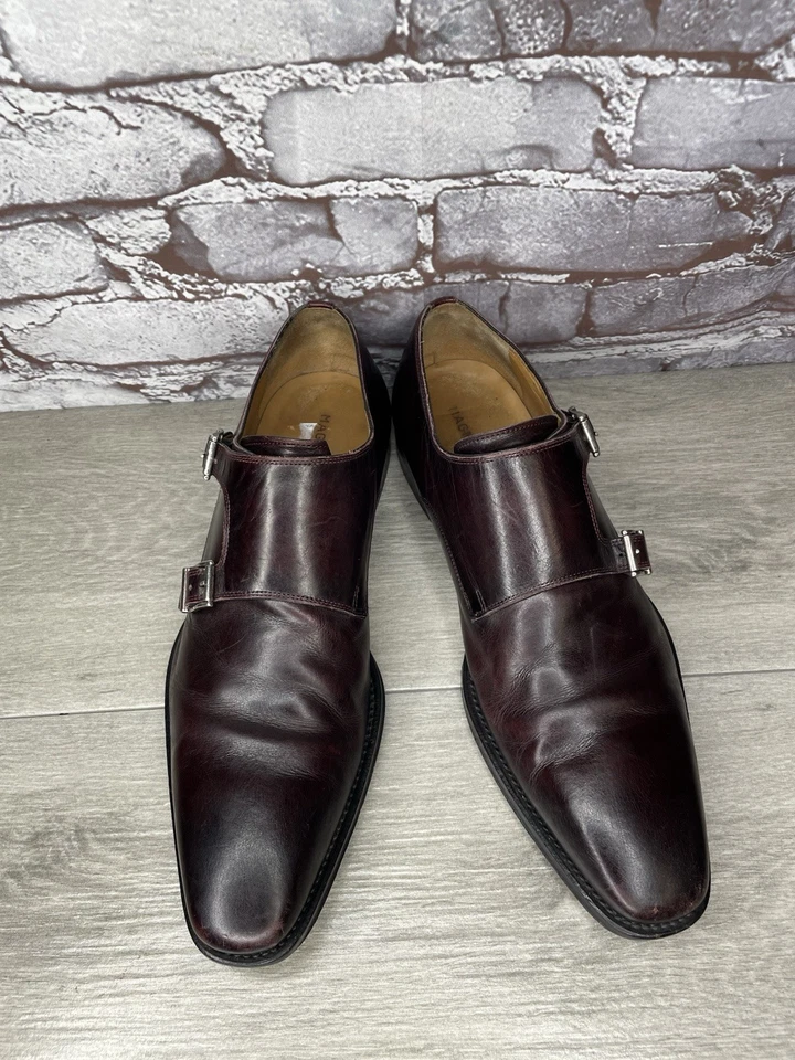 Magnanni Dark Cordovan Monk Strap Classic Dress Shoes Men Sz 8.5M US/42EU Spain - Image 1 of 4